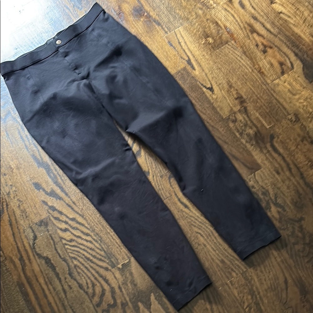 J. Crew Pixie Snap Front Pant Black High-Rise Sea… - image 3